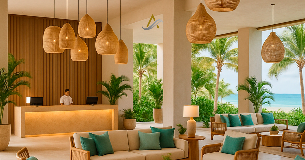 Descubre cómo el diseño de interiores transforma hoteles en experiencias memorables en Riviera Maya, San José del Cabo y Los Cabos. Lobbies, habitaciones, spas y más. ¡Eleva tu proyecto hotelero!