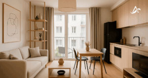 Departamento con diseño interior profesional, estilo moderno, buena iluminación y distribución funcional para maximizar su valor.